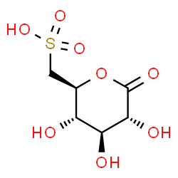 ChemSpider 2D Image | 6-deoxy-6-sulfoglucono-1,5-lactone | C6H10O8S