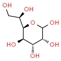ChemSpider 2D Image | (5R)-5-[(1R)-1,2-Dihydroxyethyl]-L-lyxopyranose | C7H14O7