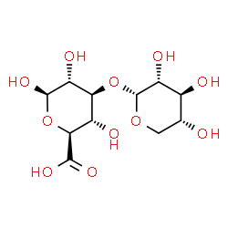 ChemSpider 2D Image | alpha-D-Xyl-(1->3)-beta-D-GlcA | C11H18O11