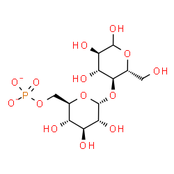 ChemSpider 2D Image | 4-O-(6-O-Phosphonato-alpha-D-glucopyranosyl)-D-glucopyranose | C12H21O14P
