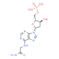 ChemSpider 2D Image | N(6)-carbamoylmethyl-2'-deoxyadenosine 5'-monophosphate | C12H17N6O7P