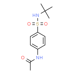 ChemSpider 2D Image | N-(4-tert-Butylsulfamoyl-phenyl)-acetamide | C12H18N2O3S