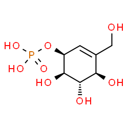 ChemSpider 2D Image | valienol 1-phosphate | C7H13O8P