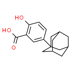 ChemSpider 2D Image | 5-(Adamantan-1-yl)-2-hydroxybenzoic acid | C17H20O3
