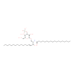 ChemSpider 2D Image | (2S,3R,4E)-3-Hydroxy-2-(stearoylamino)-4-octadecen-1-yl 3-O-sulfonato-beta-D-galactopyranoside | C42H80NO11S