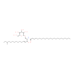 ChemSpider 2D Image | beta-D-glucosyl-(1<->1')-N-tricosanoyl-14-methylhexadecasphingosine | C46H89NO8