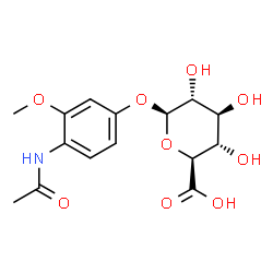 ChemSpider 2D Image | 2-methoxyacetaminophen glucuronide | C15H19NO9