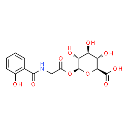 ChemSpider 2D Image | salicyluric beta-D-glucuronide | C15H17NO10