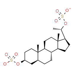 ChemSpider 2D Image | (3beta,5alpha,20S)-Pregnane-3,20-diyl disulfate | C21H34O8S2