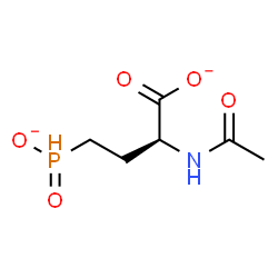 ChemSpider 2D Image | (2S)-2-Acetamido-4-(dioxidophosphoranyl)butanoate | C6H10NO5P