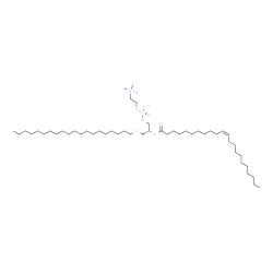 ChemSpider 2D Image | 1-icosyl-2-[(11Z)-docosenoyl]-sn-glycero-3-phosphocholine | C50H100NO7P
