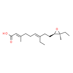 ChemSpider 2D Image | Juvenile hormone I acid | C17H28O3