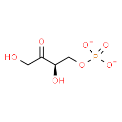 ChemSpider 2D Image | (2R)-2,4-Dihydroxy-3-oxobutyl phosphate | C4H7O7P