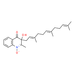 ChemSpider 2D Image | 3-farnesyl-3-hydroxy-2-methyl-1-oxo-1lambda(5)-quinolin-4-one | C25H33NO3