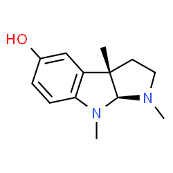 ChemSpider 2D Image | (3aS,8bS)-3,4,8b-trimethyl-2,3a-dihydro-1H-pyrrolo[2,3-b]indol-7-ol | C13H18N2O
