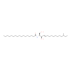 ChemSpider 2D Image | N-heptadecanoyl-14-methylhexadecasphingosine | C34H67NO3
