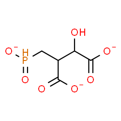 ChemSpider 2D Image | 2-[(Dioxidophosphoranyl)methyl]-3-hydroxysuccinate | C5H6O7P