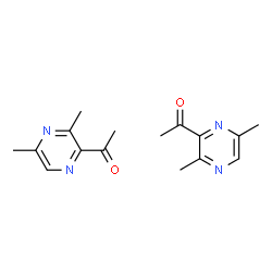 ChemSpider 2D Image | 1-(3,5-Dimethylpyrazin-2-yl)ethan-1-one | C16H20N4O2