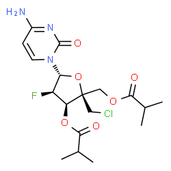 ChemSpider 2D Image | Lumicitabine | C18H25ClFN3O6