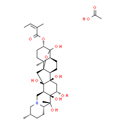 ChemSpider 2D Image | CEVADINE ACETATE | C34H53NO11