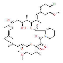 ChemSpider 2D Image | Pimecrolimus | C43H68ClNO11