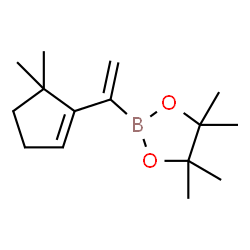 ChemSpider 2D Image | 2-[1-(5,5-Dimethyl-1-cyclopenten-1-yl)vinyl]-4,4,5,5-tetramethyl-1,3,2-dioxaborolane | C15H25BO2