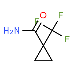 ChemSpider 2D Image | 1-(Trifluoromethyl)cyclopropanecarboxamide | C5H6F3NO
