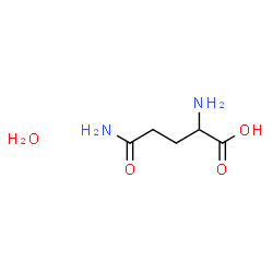 ChemSpider 2D Image | Glutamine hydrate (1:1) | C5H12N2O4