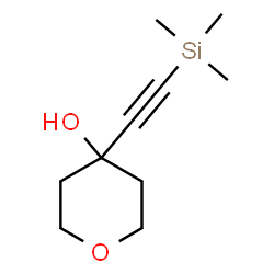 ChemSpider 2D Image | 4-[(Trimethylsilyl)ethynyl]tetrahydro-2H-pyran-4-ol | C10H18O2Si