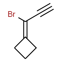 ChemSpider 2D Image | (1-Bromo-2-propyn-1-ylidene)cyclobutane | C7H7Br