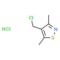 ChemSpider 2D Image | 4-(chloromethyl)-3,5-dimethyl-1,2-thiazole hydrochloride | C6H9Cl2NS