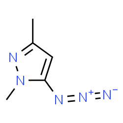 ChemSpider 2D Image | 5-Azido-1,3-dimethyl-1H-pyrazole | C5H7N5