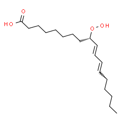 ChemSpider 2D Image | (9S,10E,12E)-9-Hydroperoxy-10,12-octadecadienoic acid | C18H32O4