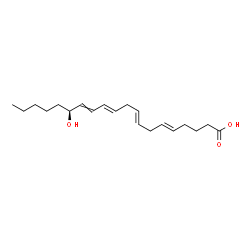ChemSpider 2D Image | (5E,8E,11E,15S)-15-Hydroxy-5,8,11,13-icosatetraenoic acid | C20H32O3