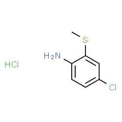 ChemSpider 2D Image | 4-Chloro-2-(methylsulfanyl)aniline hydrochloride (1:1) | C7H9Cl2NS