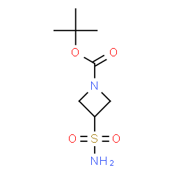 ChemSpider 2D Image | tert-butyl 3-sulfamoylazetidine-1-carboxylate | C8H16N2O4S