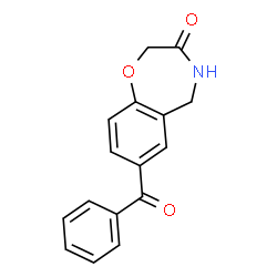 ChemSpider 2D Image | 7-Benzoyl-4,5-dihydro-1,4-benzoxazepin-3(2H)-one | C16H13NO3