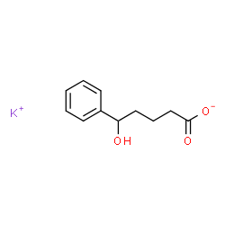 ChemSpider 2D Image | Potassium 5-hydroxy-5-phenylpentanoate | C11H13KO3