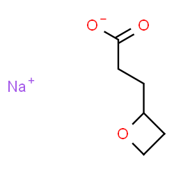 ChemSpider 2D Image | Sodium 3-(2-oxetanyl)propanoate | C6H9NaO3