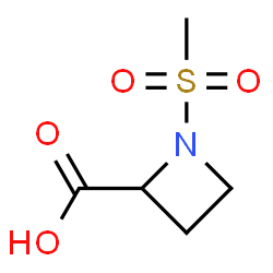 ChemSpider 2D Image | 1-(Methylsulfonyl)-2-azetidinecarboxylic acid | C5H9NO4S