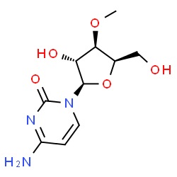 ChemSpider 2D Image | 4-Amino-1-(3-O-methyl-beta-D-xylofuranosyl)-2(1H)-pyrimidinone | C10H15N3O5