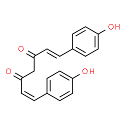 ChemSpider 2D Image | (1Z,6E)-1,7-Bis(4-hydroxyphenyl)-1,6-heptadiene-3,5-dione | C19H16O4