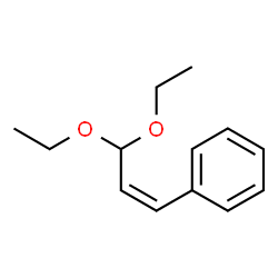 ChemSpider 2D Image | [(1Z)-3,3-Diethoxy-1-propen-1-yl]benzene | C13H18O2