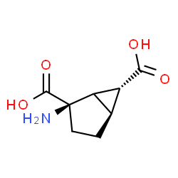 ChemSpider 2D Image | (2R,5S,6R)-2-Aminobicyclo[3.1.0]hexane-2,6-dicarboxylic acid | C8H11NO4