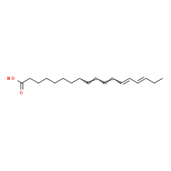 ChemSpider 2D Image | (9E,11E,13E,15E)-9,11,13,15-Octadecatetraenoic acid | C18H28O2
