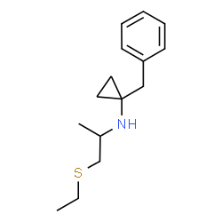ChemSpider 2D Image | 1-Benzyl-N-[1-(ethylsulfanyl)-2-propanyl]cyclopropanamine | C15H23NS