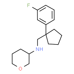 ChemSpider 2D Image | N-{[1-(3-Fluorophenyl)cyclopentyl]methyl}tetrahydro-2H-pyran-3-amine | C17H24FNO