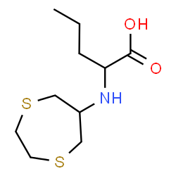 ChemSpider 2D Image | N-1,4-Dithiepan-6-ylnorvaline | C10H19NO2S2