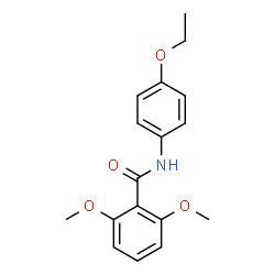 ChemSpider 2D Image | N-(4-Ethoxyphenyl)-2,6-dimethoxybenzamide | C17H19NO4