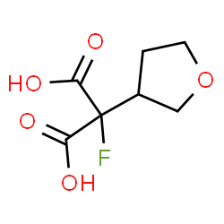 ChemSpider 2D Image | Fluoro(tetrahydro-3-furanyl)malonic acid | C7H9FO5